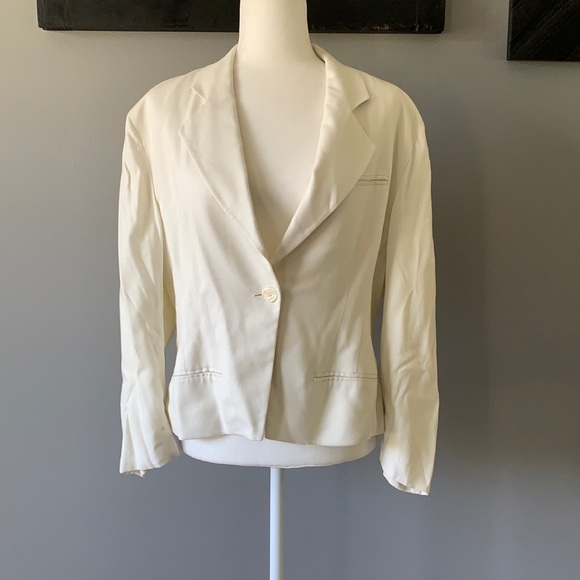Vintage Christian Dior Separates Cream Blazer